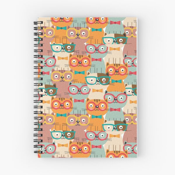 Item preview, Nerd and Geek Gift Ideas Nerd Cat with Glasses Colorful Cats designed and sold by Teez-Me.