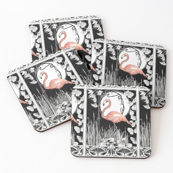 Item preview, Flamingo nouveau designed and sold by Jenny Wood.