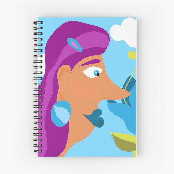 Item preview, Woman smelling flower  designed and sold by Gabrielle Freitas.
