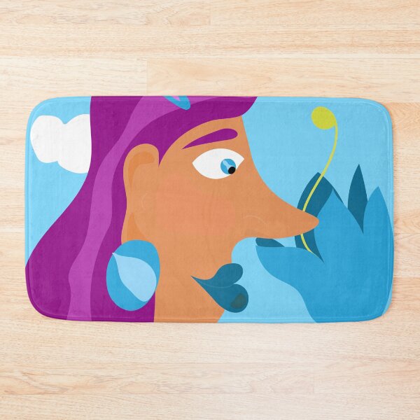 Item preview, Woman smelling flower  designed and sold by Gabrielle Freitas.