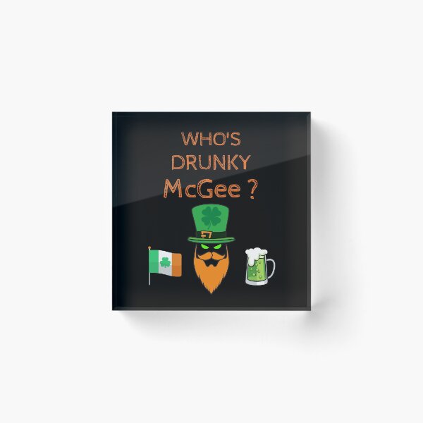 Item preview, Who's Drunky Mcgee Funny couple St Patrick's day designed and sold by WoodburyLake.