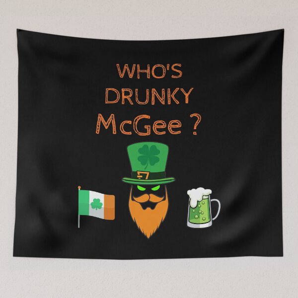 Item preview, Who's Drunky Mcgee Funny couple St Patrick's day designed and sold by WoodburyLake.