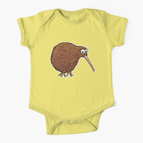 Cutest Kiwi - clock ft. Te Reo Maori numbers Short Sleeve Baby One-Piece