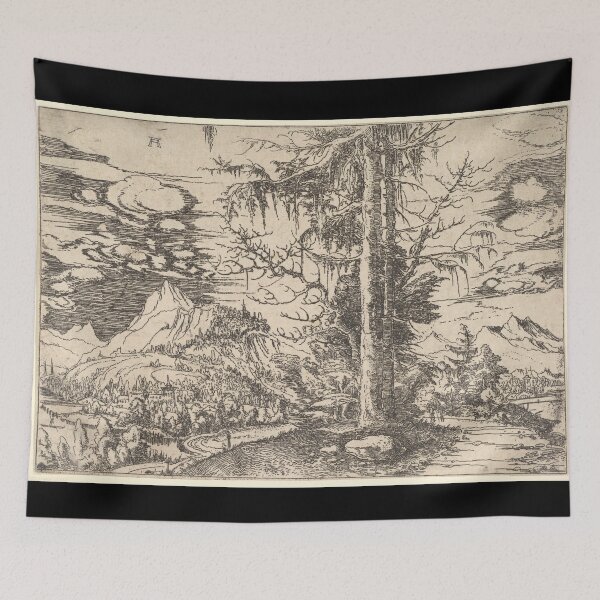 Item preview, Ancient China Dynasty Art Deco Tree Mountain scenic designed and sold by Midwest-Goods.