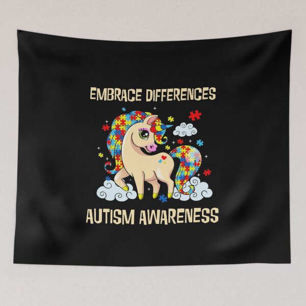 Item preview, Embrace Differences Autism Awareness Unicorn Shirt designed and sold by Skechers7654.