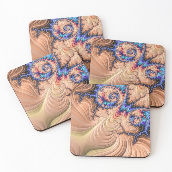 Item preview, Abstract blue and orange fractal designed and sold by Manpreet Sokhi.