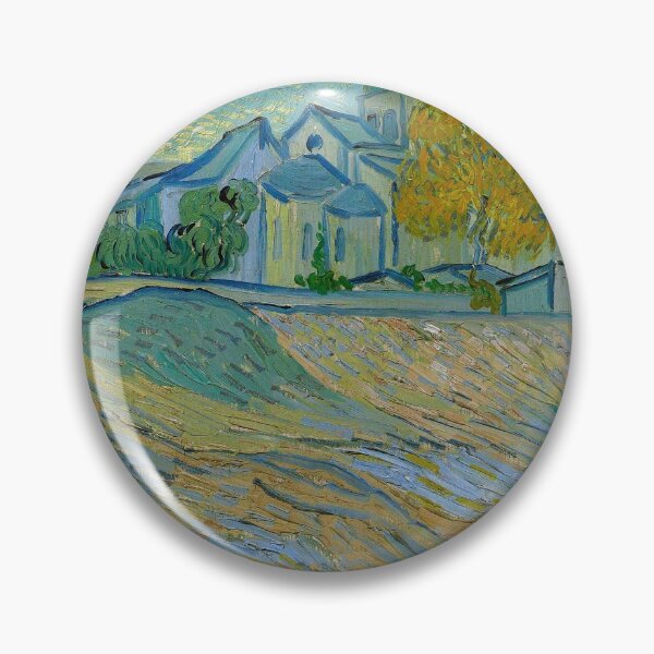Artikelvorschau, Ansicht von Asyl und Kapelle von Saint-Rémy, Vincent van Gogh entworfen und verkauft von Vicky Brago-Mitchell®.