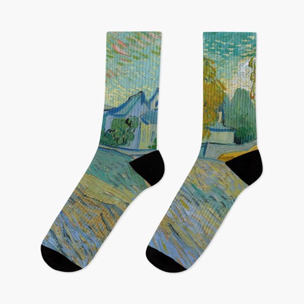 Item preview, View of Asylum and Chapel of Saint-Rémy, Vincent van Gogh designed and sold by Vicky Brago-Mitchell®.