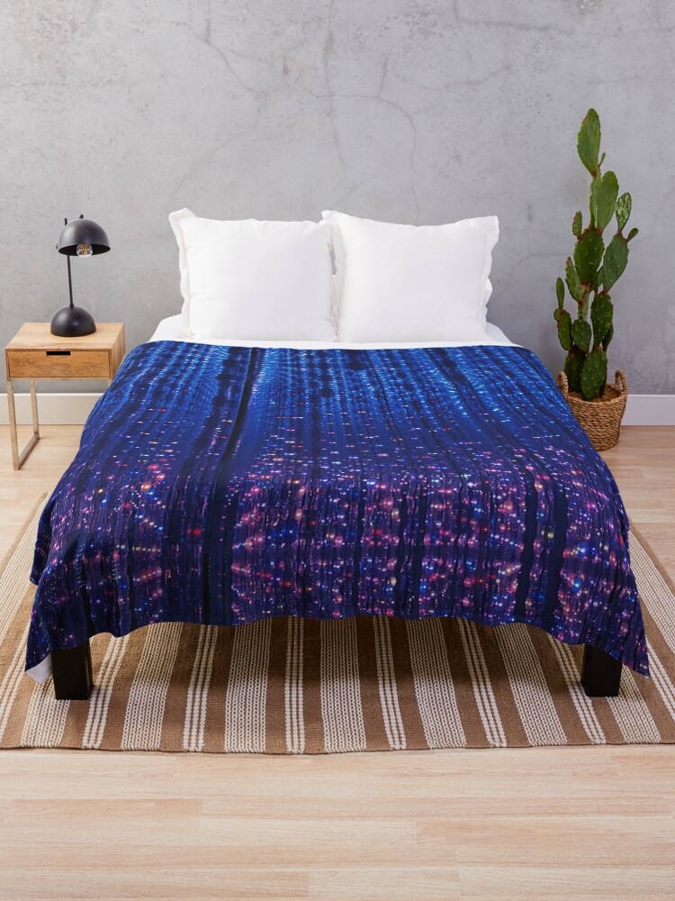 electric blue throw