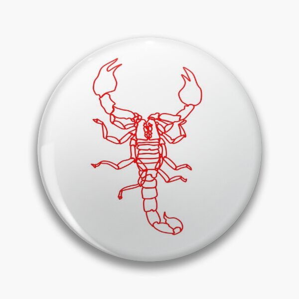 Item preview, Scorpion Line Art Red designed and sold by FabriKaela.