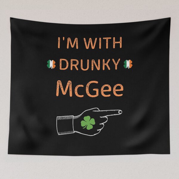 Item preview, I'm With Drunky Mcgee Funny couple St Patrick's day designed and sold by WoodburyLake.