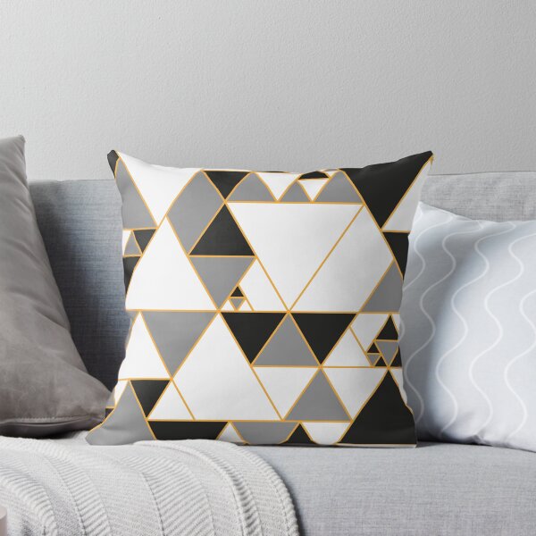 Aperçu de l'œuvre Motif triangulaire gris, design moderne. créée et vendue par DieggDesign.
