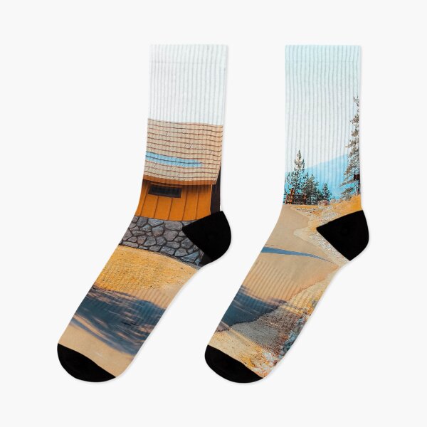 Item preview, walkway with mountains view at Lake Tahoe, Nevada, USA designed and sold by Mrvell.
