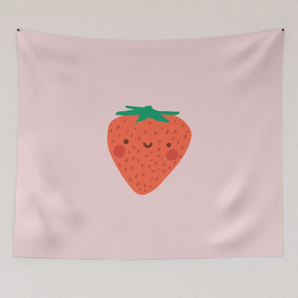 Item preview, Strawberry. Cute fruit in Flat, minimalistic style designed and sold by annetc-designs.