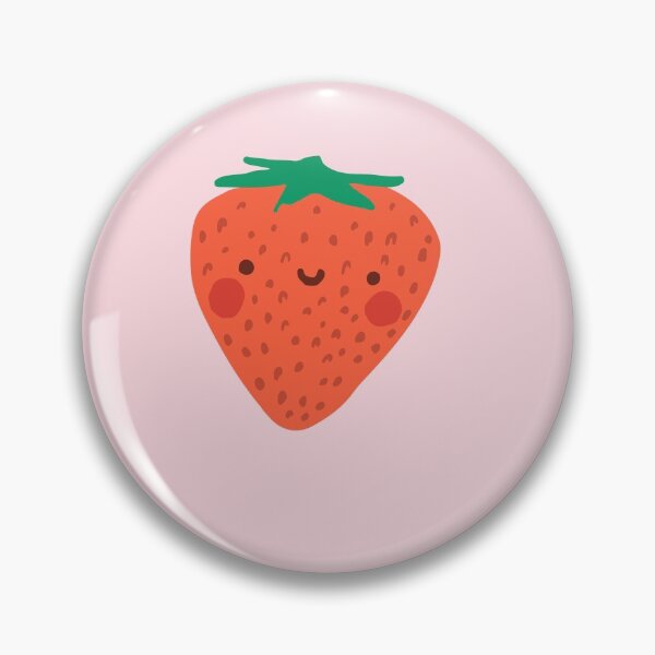 Item preview, Strawberry. Cute fruit in Flat, minimalistic style designed and sold by annetc-designs.