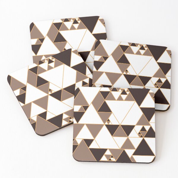 Item preview, Brown Triangle Pattern, Modern Design. designed and sold by DieggDesign.