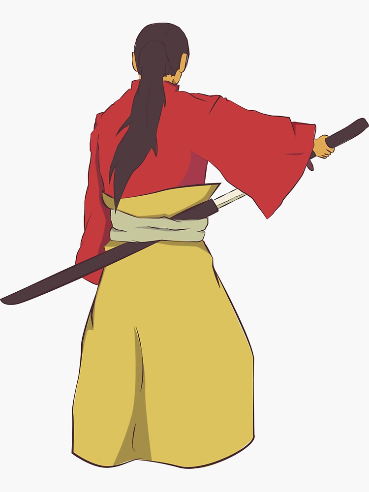 Swordman Samurai Kenshin Battousai Sticker By Abdis Redbubble 