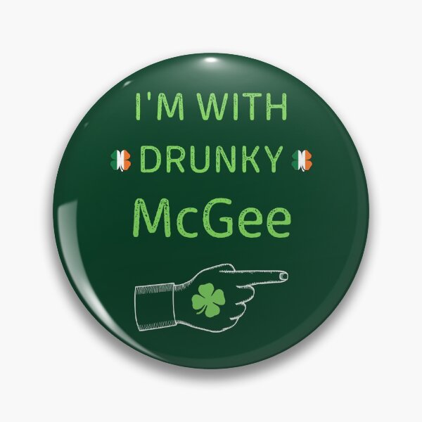 Item preview, I'm With Drunky Mcgee Funny couple St Patrick's day designed and sold by WoodburyLake.