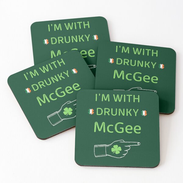 Item preview, I'm With Drunky Mcgee Funny couple St Patrick's day designed and sold by WoodburyLake.