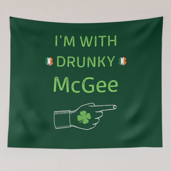 Item preview, I'm With Drunky Mcgee Funny couple St Patrick's day designed and sold by WoodburyLake.