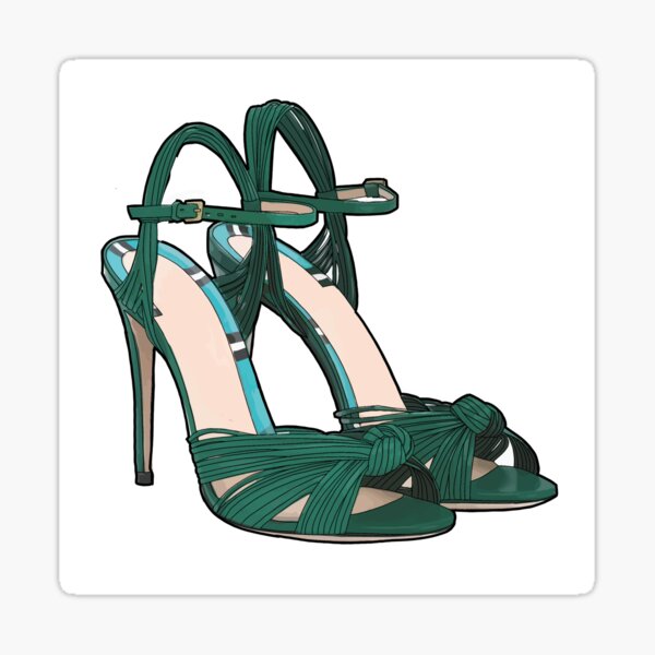Green Heels Sticker