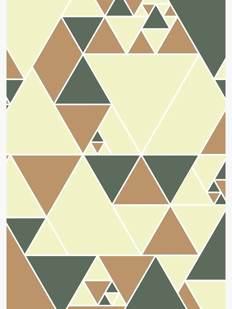 Thumbnail 3 of 3, Journal, Earthy Triangle Pattern, Modern Design. designed and sold by DieggDesign.