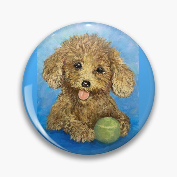 Item preview, Raffie, Toy Poodle, oil painting designed and sold by Roz McQuillan Fine Art & Photography.