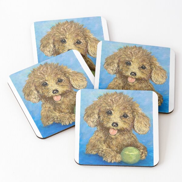 Item preview, Raffie, Toy Poodle, oil painting designed and sold by Roz McQuillan Fine Art & Photography.