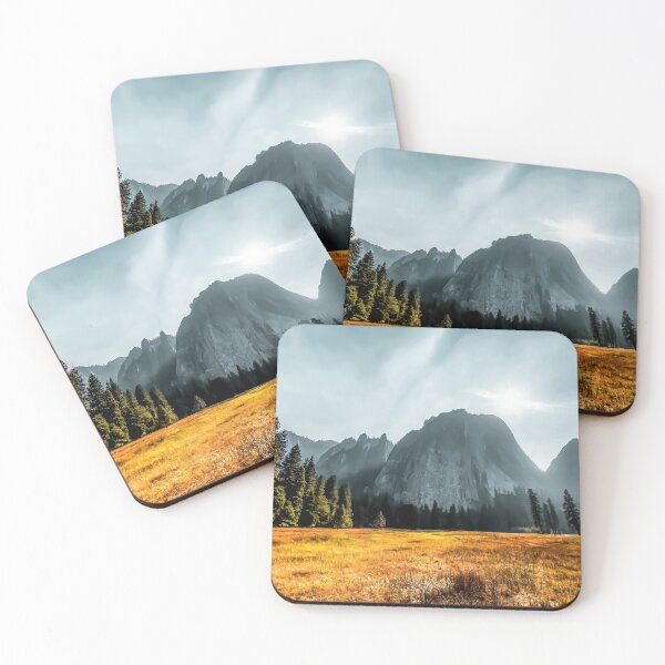 Item preview, Mountains scenic with blue cloudy sky at Yosemite national park, California, USA designed and sold by Mrvell.