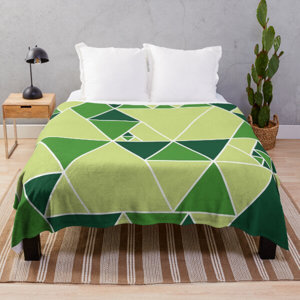 Item preview, Green Triangle Pattern, Modern Design. designed and sold by DieggDesign.