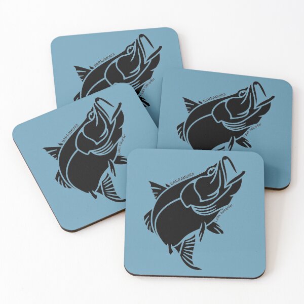 Item preview, Barramundi Australian Ocean Animal Silhouette with name. designed and sold by BOLD-Australia.