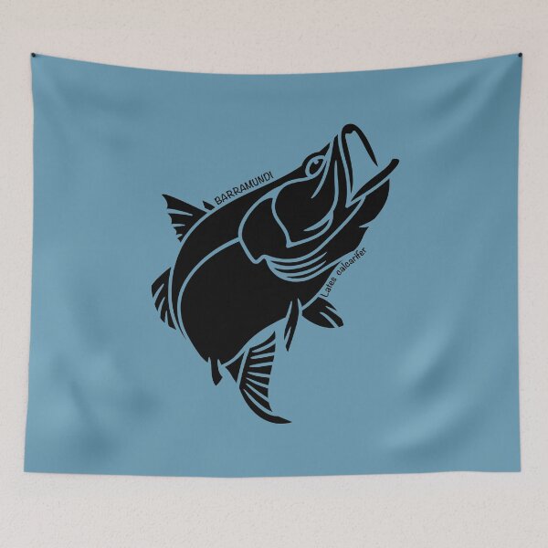 Item preview, Barramundi Australian Ocean Animal Silhouette with name. designed and sold by BOLD-Australia.