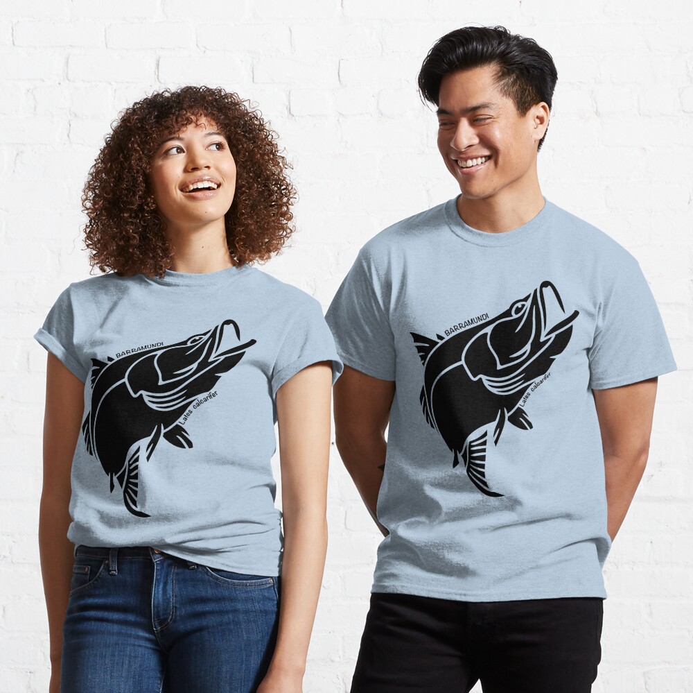 Barramundi Australian Ocean Animal Silhouette with name. Essential T-Shirt  for Sale by BOLD-Australia