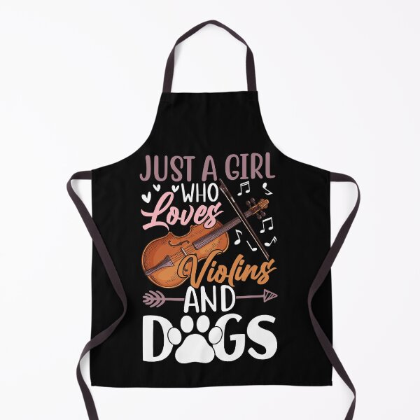 Item preview, Just A Girl Who Loves Violins And Dogs Gift Women Shirt designed and sold by jvtee.