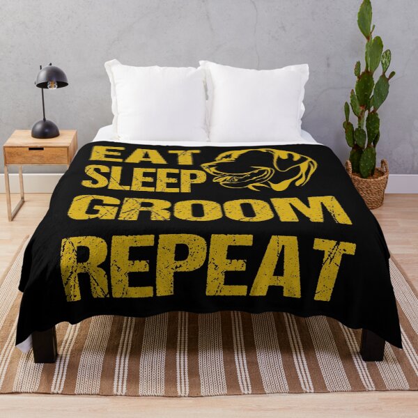 Item preview, Dog Grooming Eat Sleep Groom Repeat designed and sold by ADAMYASS.