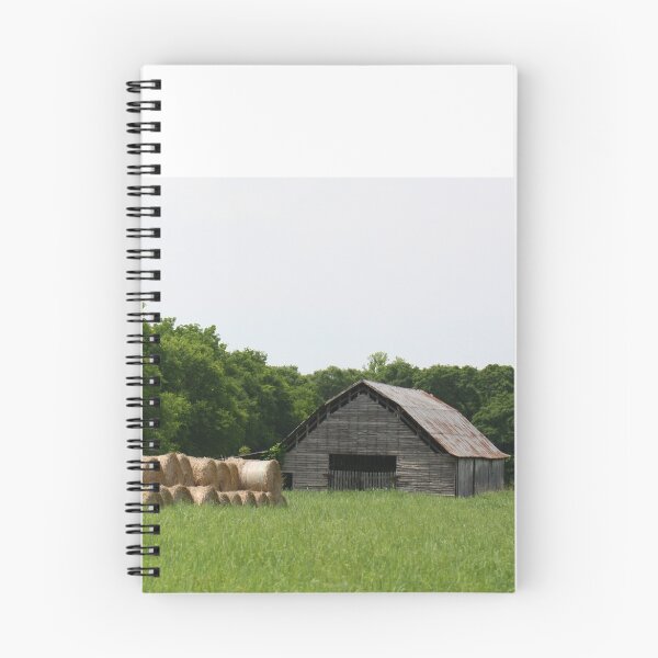 Item preview, Barn with hay rolls designed and sold by Jennifer  Sweeney.