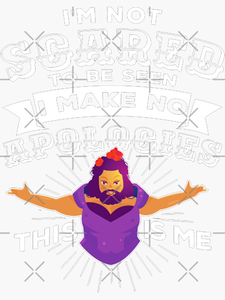 "The Greatest Showman This Is Me Text " Sticker by puterani Redbubble