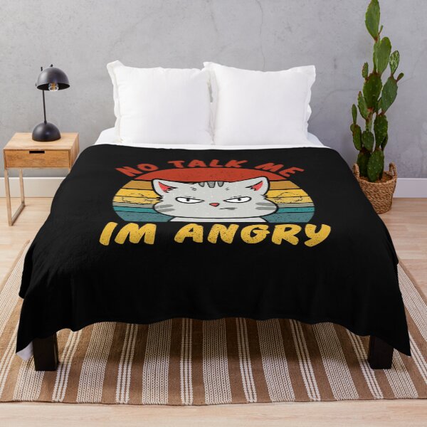 Item preview, no talk me im angry retro designed and sold by Sage86.