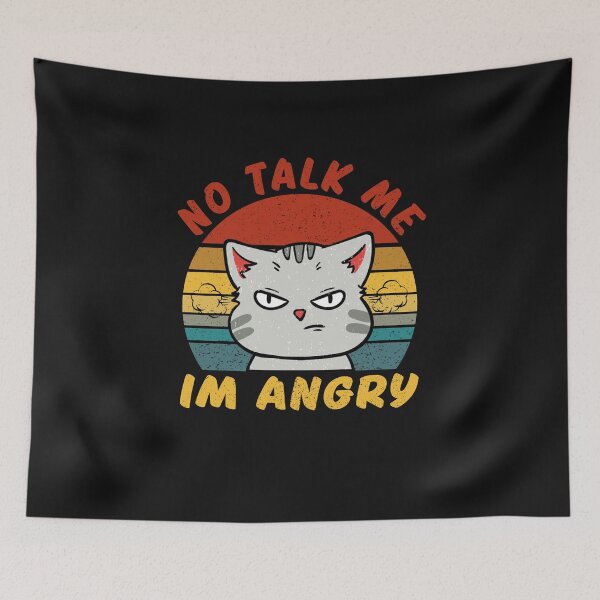Item preview, no talk me im angry  retro designed and sold by Sage86.
