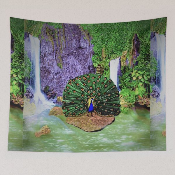 Item preview, Peacock Paradise Falls designed and sold by KC Morcom.