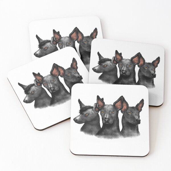Item preview, triada de perros Xoloitzcuintle designed and sold by jeartem.
