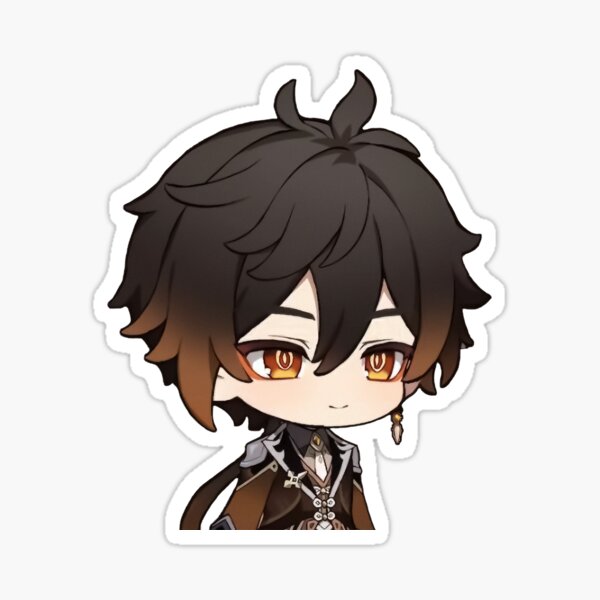 "Zhongli Genshin Impact Sticker "Smile"" Sticker for Sale by