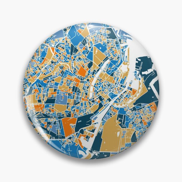Item preview, Copenhagen Map, Map of Copenhagen Denmark designed and sold by MosaicMaps.