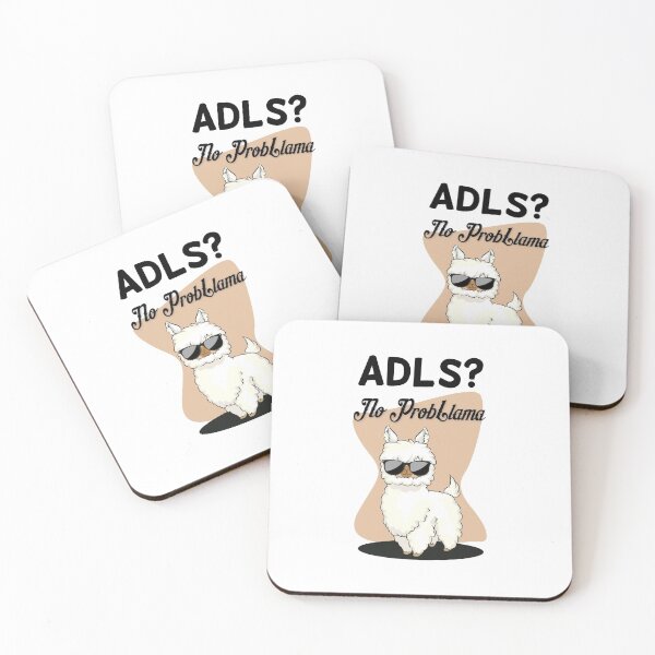 Item preview, ADLs No Problem Cool Llama designed and sold by otdude.