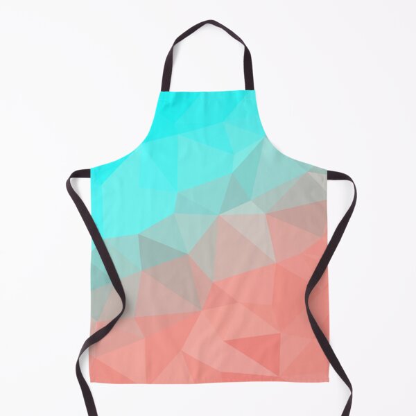 Item preview, Aqua to Coral Geometric Abstract Triangle Design designed and sold by patternsoup.