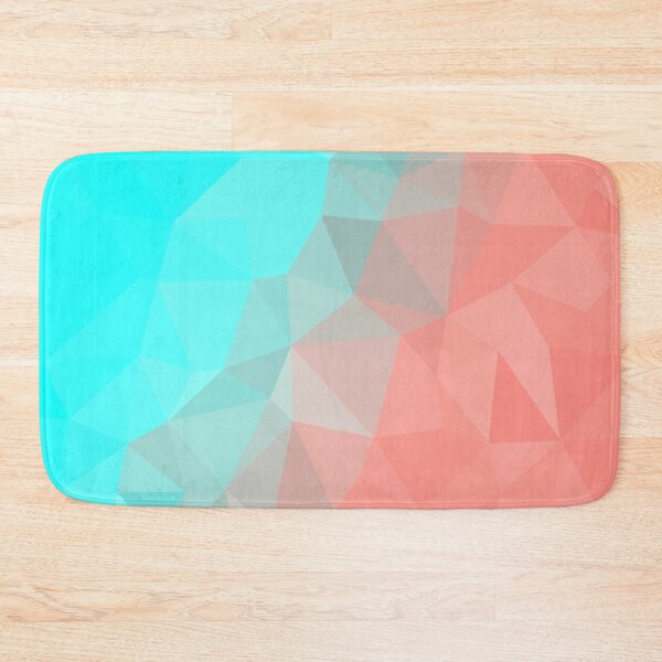 Item preview, Aqua to Coral Geometric Abstract Triangle Design designed and sold by patternsoup.