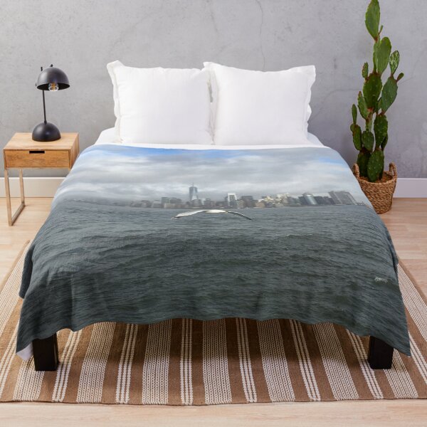 Item preview, Seagull Flying Over the Hudson River - One World Trade Center - New York City - NYC designed and sold by Christina Boiardi.