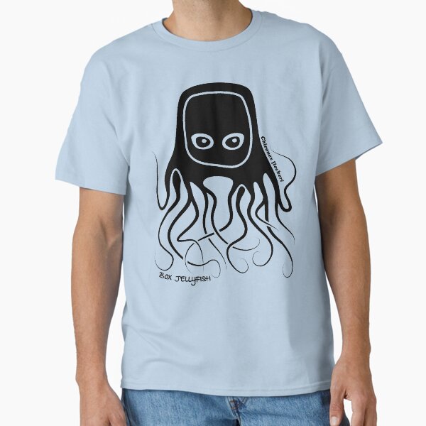 Box Jellyfish Australian Ocean Animal Silhouette with Name Classic T-Shirt