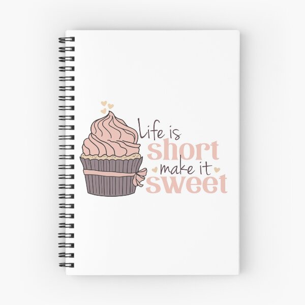 Item preview, La vida es corta Hazla dulce - Magdalena rosada designed and sold by DesignLabMedia.