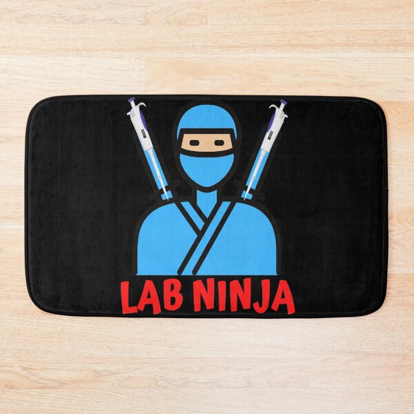 Item preview, LAB NINJA WITH PIPETTES MEDICAL LABORATORY SCIENTIST  designed and sold by Hippiesole.